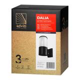 DALIA oprawa ogrodowa E27 max. 15W IP54 czarna AD-OP-6566BE27SM ORNO