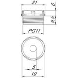 90, ZAŚLEPKI 90 PG11 Z OTWOREM