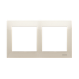 Simon 54 Premium Ramka 2-krotna PREMIUM IP20 / IP44 kremowy DR2/41 KONTAKT