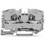 Złączka szynowa 2-przewodowa 10mm2 szara /25szt./ WAGO