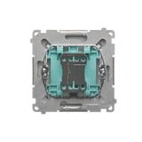 Simon Basic Przycisk dzwonek 16A z. śrub. stal inox