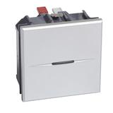 AXOLUTE - Przycisk jednobiegunowy NO 10A (zaciski automatyczne) 2 moduły AXIAL aluminium, Bticino