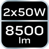Reflektor podwójny 2x50W SMD LED 9000lm na statywie 1.8m