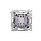 Simon 54 Łącznik dwubiegunowy 10A szybkozłączka brąz mat