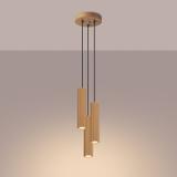 Sollux Lampa wisząca KARBON 3P złoty SL.1557
