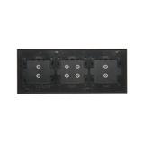 Simon 54 Touch Panel dotykowy S54 Touch 3 moduły 2 pola dotykowe pionowe + 4 pola dotykowe + 2 pola dotykowe pionowe zastygła lawa DSTR3343/73 KONTAKT
