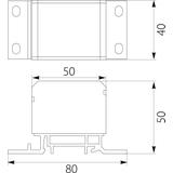 Blok rozdzielczy 4x4-70mm2 szary DB4-S  48.32 OPATÓWEK