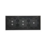 Simon 54 Touch Panel dotykowy S54 Touch 3 moduły 1 pole dotykowe + 2 pole dotykowe pionowe + 2 pola dotykowe pionowe zastygła lawa DSTR3133/73 KONTAKT