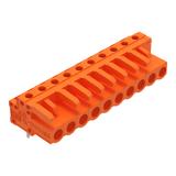 MCS-MIDI Classic gniazdo kątowe 10-bieg. pomarańczowe raster 5,08 mm /50szt./ WAGO