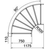 SLB 90 1175R3 FT Łuk 90°