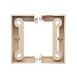 puszki instal. Puszka natynkowa głęboka (40mm) pojedyncza składana beż