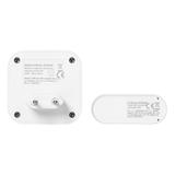 TELA AC, dzwonek bezprzewodowy, sieciowy, learning system, 38 dźwięków, 150m, biały