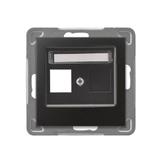 IMPRESJA Obudowa gniazda pojedynczego typu Keystone prosta kolor antracyt GPK-1Y/p/50 OSPEL