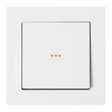 Przycisk dzwonek podtynkowy z podświeleniem Malta, 10A, 250V, WP-6/7M/S, biały FMS-104/P/W ORNO