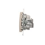 Simon 54 Gniazdo antenowe R-TV przelotowe tłumienie TV i R 10 dB złoty mat