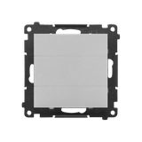 Simon 55 Zaślepka ramki Mocowanie za pomocą łapek lub wkrętów Aluminium mat TPS.01/143 KONTAKT