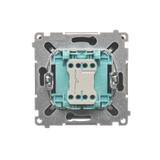 Simon Basic Przycisk dzwonek 10A 250V szybkozłączka grafit matowy BMD1.01/28 KONTAKT