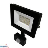NAŚWIETLACZ LED SMD KASTEL 20W 4000K 1600LM IP65 CZARNY CZ. PIR