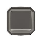 NOWE PLEXO - PRZY. JEDNOBIEGUNOWY Z PODŚWIETL. KOMPLET NATYNK.10A-250V~ ANTRACYT