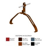 AN-152N/LA/-N Uchwyt gąsiorowy "WZÓR 38" Z-śruba H=10 cm /LA/