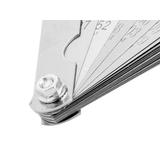 Szczelinomierz 16 listków odgiętych (0.127 - 0.508mm) 65MN/stal nierdzewna