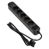 Listwa przeciwprzepięciowa 5 gniazd (Schuko) kabel 3x1,0mm2 długość 1,5m z wyłącznikiem pod PS-1(GS)