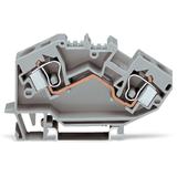 topJob złączka 2-przewodowa 10 mm2 jasnoszara