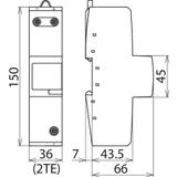 Ogranicznik przepięć N-PE gap Maxi 1 do sieci TT 961180 DEHN