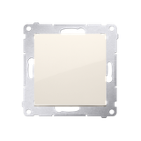 Simon 54 Przycisk pojedynczy zwierny bez piktogramu 16A z. śrub. kremowy