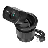 Gniazdo wpuszczane w blat z ładowarką USB przepustem kablowym i przewodem 1,4m OR-GM-9051/B ORNO