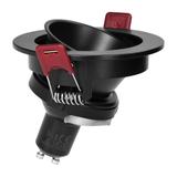 FONDI RC ramka dekoracyjna oprawy punktowej, MR16/GU10 max. 50W, okrągła, stała, aluminiowa, czarna