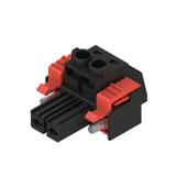 BVZ 7.62HP/02/180SF SN BK BX Wtyk PCB (złącze wiązki), 7.62 mm, Liczba biegunów: 2, Przyłącze z jarzmem /100szt./ 1930160000 WEIDMÜLLER