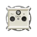 SONATA Gniazdo antenowe RTV-DATA kolor ecru GPA-RD/m/27 OSPEL