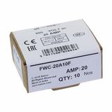 20AMP 600V AC UL FERRULE 10x38MM FUSE Wkładka szybka 20A AC 600V 10x38 mm aR UL FWC-20A10F EATON