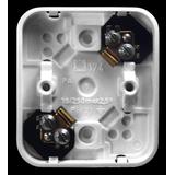 PI Puszka 2-zaciskowa do wyrobów z serii Pi - kolor biały