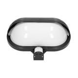 MUSAM, oprawa ogrodowa z czujnikiem ruchu 180st, 1x60W, E27, IP44, z przesłoną, plastik, czarna LF-1/B ORNO