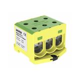 MAA3150Y10 Złączka szynowa gwintowa AL/CU/ 25 - 150 mm2/ TS 35/ 1 tor, 6 otw. zaciskowych - (OTL150-