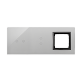 Simon 54 Touch Panel dotykowy S54 Touch 3 moduły 2 pola dotykowe poziome + 2 pola dotykowe pionowe + 1 otwór na osprzęt S54 burzowa chmura DSTR3230/72 KONTAKT