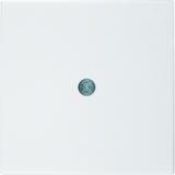 BERKER B.Kwadrat/S.1/B.3/B.7 Płytka czołowa do przyłączy kablowych biały połysk 10198989 HAGER