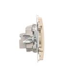 Simon Basic Gniazdo antenowe R-TV przelotowe 10 dB 1x wejście: 5–862 MHz beż