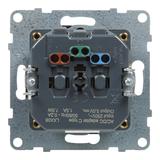 SUNO - Gniazdo płaskie 2P+Z - 16 A - z USB Typ - C - 1,5 A - zaciski automatyczne - z przesłoną, Cza