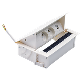 SIMON 480 TS48-730E20B00-33 Cover 2 gn. typ E + ładowarka USB typ A+C; złącze 10 cm przewód; biały