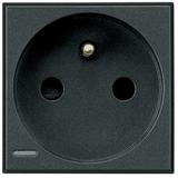 AXOLUTE - GNIAZDO 2P+Z 16A ANTRACYT (SAMOZACISKI), Bticino