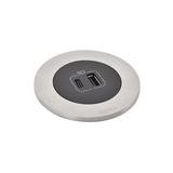 INCARA: DISQ 60 - USB A+C - 0,5 M WIELAND-METAL/CZARNY, Legrand