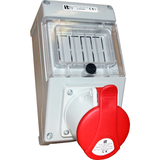 ZESTAW INSTALACYJNY IP44 BEZ WYŁ.16 A P+N+PE,PRAWE GN.BOCZNE,M25