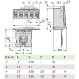 picoMAX wtyk raster 7,5mm 4-bieg. z płytką uchwytową /50szt./ WAGO