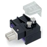 WINSTA IDC moduł odejściowy 2-torowy czarny