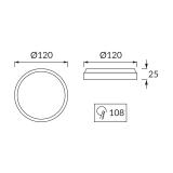 Oprawa dekoracyjna SMD LED HL563L 6W WHITE 6400K