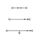 złączka trzypiętrowa ekran/N/L 2,5 mm2 szara /50szt./ WAGO