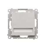 Simon 55 Oprawa oświetleniowa LED 230V (0,93 W) Barwa ciepła biała 3100K Aluminium mat